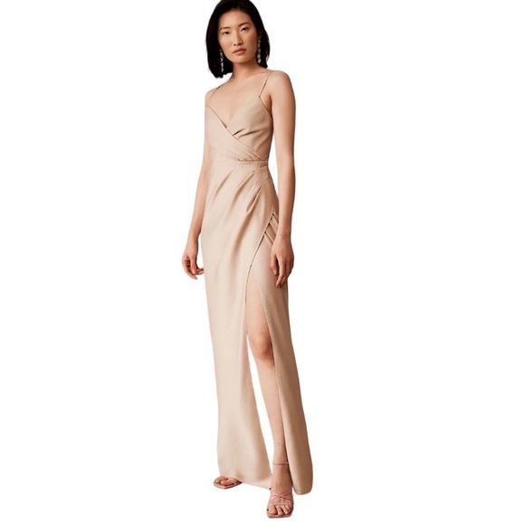 BHLDN - NWT Freya Satin Charmeuse Formal Bridesmaid Maxi Dress Sz 4 - Picture 1 of 12
